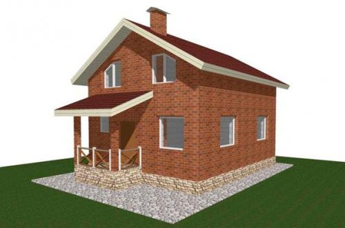 Проект дома из газоблока - общая площадь 130 кв. 04