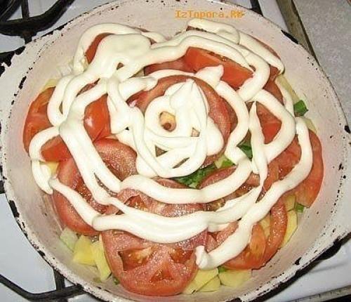 Тушеное мясо под сыром. 03 Тушеное мясо под сыром. 03