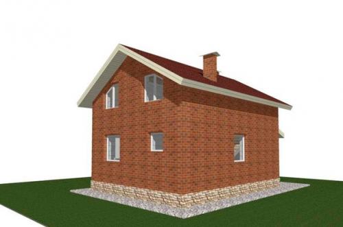 Проект дома из газоблока - общая площадь 130 кв. 03