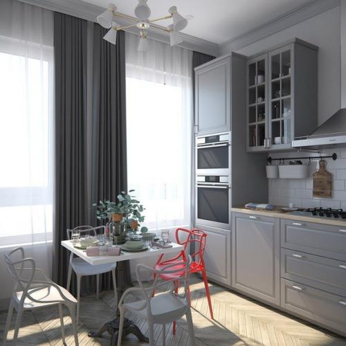 Проект дизайна квартиры 35 кв. 01