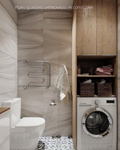 Как вам проект небольшой ванной комнаты? 01