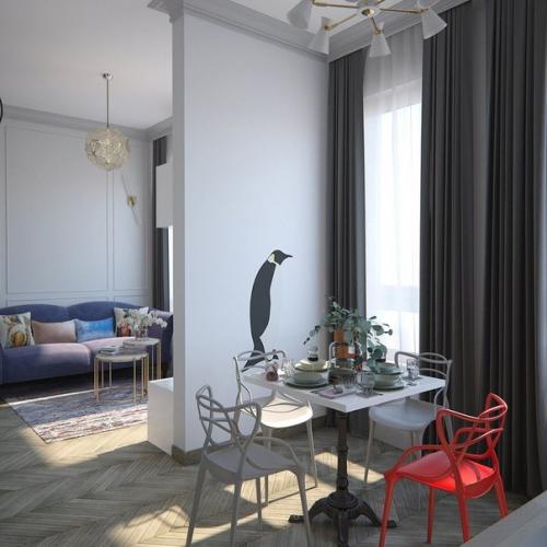 Проект дизайна квартиры 35 кв. 02