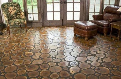 Пол из спилов. 01 Пол из спилов. 01