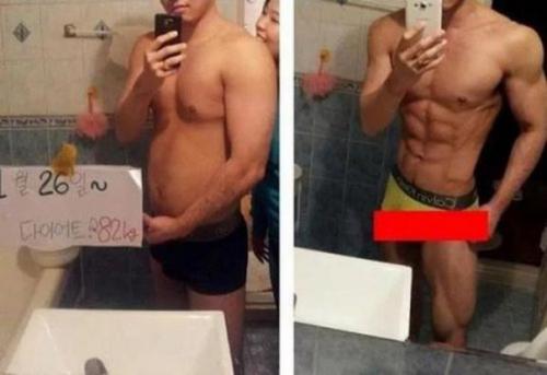 Пара из южной Кореи буквально взорвала Instagram, выложив снимки феноменальной трансформации своих тел. 01