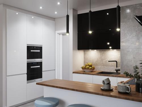 Как вам такая кухня, совмещенная с гостиной? 03