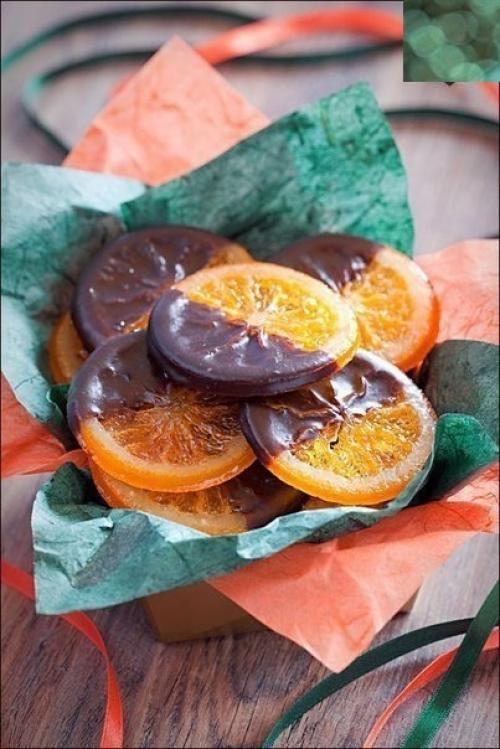 Карамелизованные апельсины в шоколаде - украшение вашего стола. 05 Карамелизованные апельсины в шоколаде - украшение вашего стола. 05