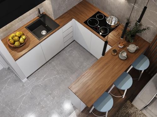 Как вам такая кухня, совмещенная с гостиной? 02