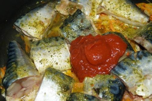 Рецепт скумбрии, тушеной с морковью и луком. 04 Рецепт скумбрии, тушеной с морковью и луком. 04