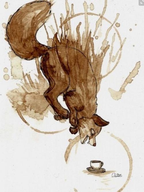 Портреты, которые нарисовали с помощью кофе. 01