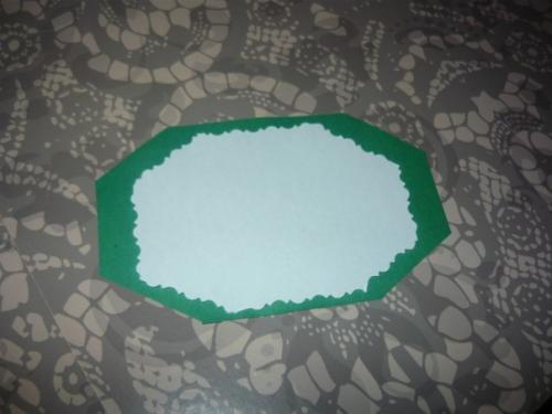 Новогодняя объёмная открытка - аппликация вместе с ребёнком. 07