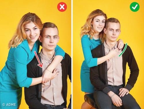 10 трюков, которые помогут избежать самых популярных ошибок при съемке пары в привычных позах. 05