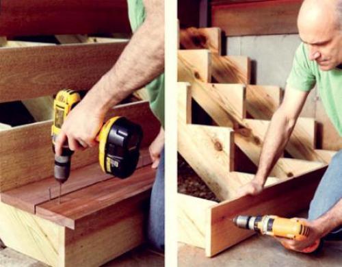 Лестница для террасы - красота своими руками. 03