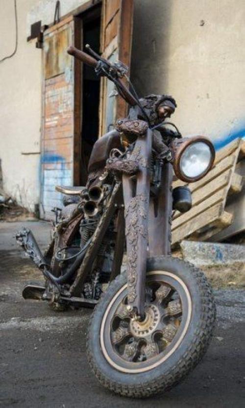 Деревянный мотоцикл из Североморска. 05 Деревянный мотоцикл из Североморска. 05