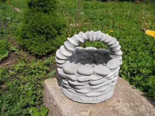 Корзинка из гальки! 06
