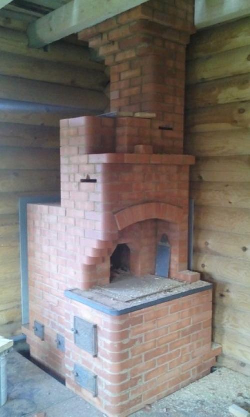 Сделал своими руками печь - шведку, размер 1. 3*1. 05