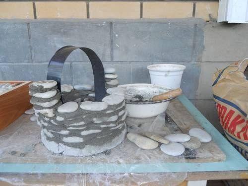 Корзинка из гальки! 04