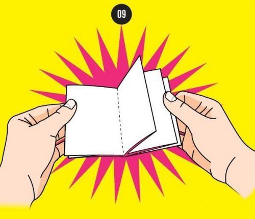 Мы делаем мини - альбомчик из одного листа. 08