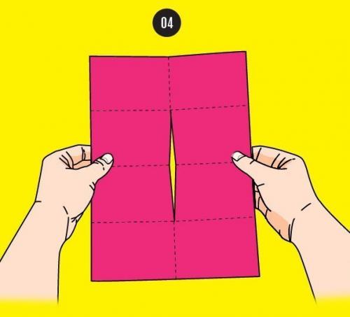 Мы делаем мини - альбомчик из одного листа. 03