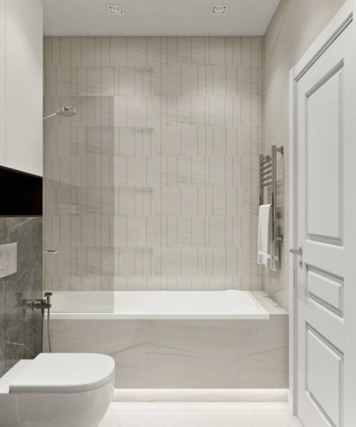 Ванная комната в сером цвете. 02