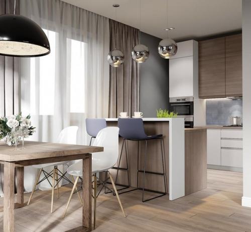 Дизайн кухни и обеденной зоны. 01