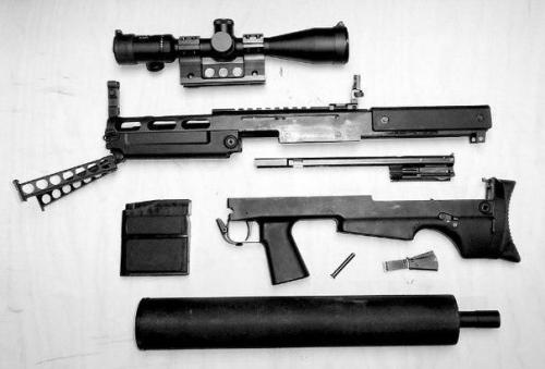 ВССК Выхлоп - бесшумная крупнокалиберная снайперская винтовка 12, 7 мм. 03 ВССК Выхлоп - бесшумная крупнокалиберная снайперская винтовка 12, 7 мм. 03