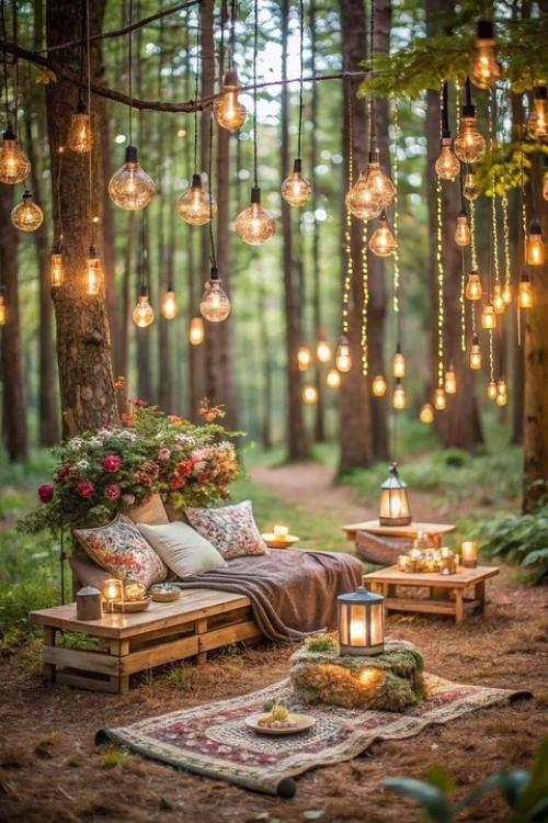 Как организовать вечерние посиделки на даче без лишних трат. 01