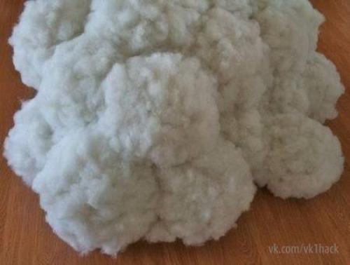 Облако из воздушных шариков, клея бумаги и ваты. 03 Облако из воздушных шариков, клея бумаги и ваты. 03