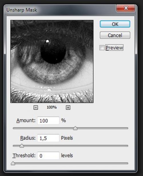 Деликатное повышение резкости портрета. 05