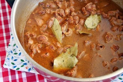 Куриные желудочки в подливке. 07