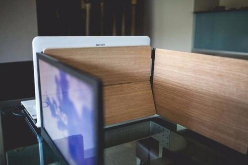 Slidenjoy - портативный ноутбук с тремя экранами. 07