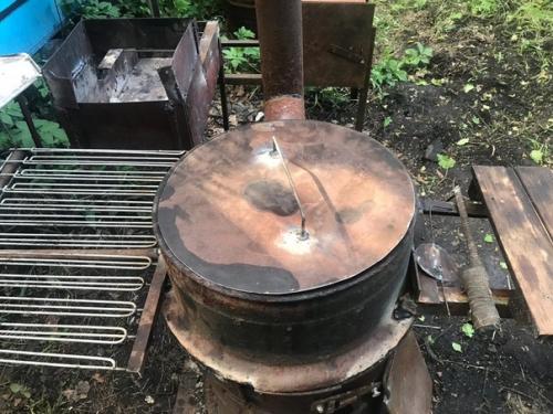 Это наша самодельная печь под казан. 03