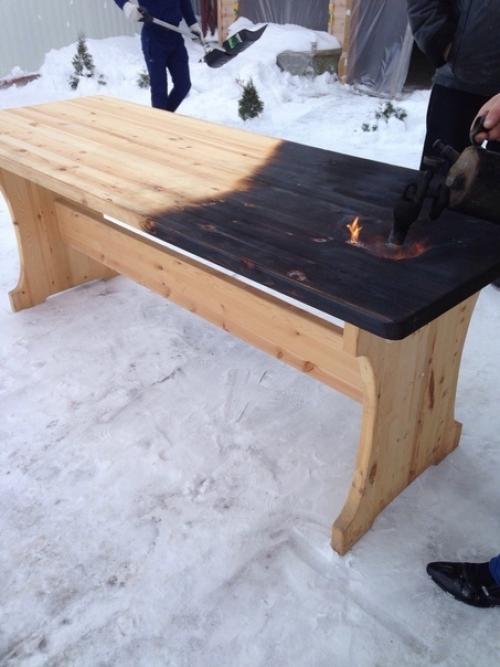 Брашировка древесины.  Главное делать все аккуратно и без фанатизма. 01