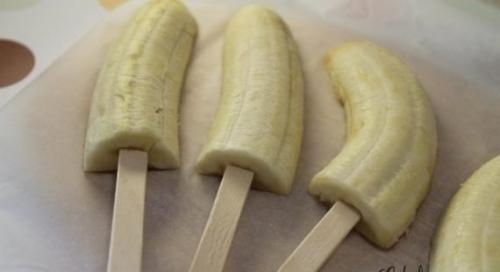 Замороженные бананы в белом шоколаде. 02 Замороженные бананы в белом шоколаде. 02