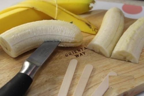 Замороженные бананы в белом шоколаде. 01 Замороженные бананы в белом шоколаде. 01