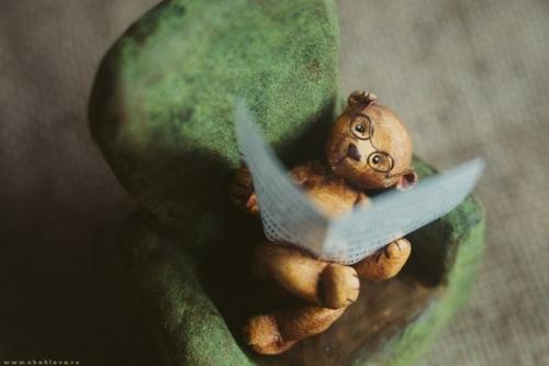 Милые мишки сделанные из полимерной глины. 01