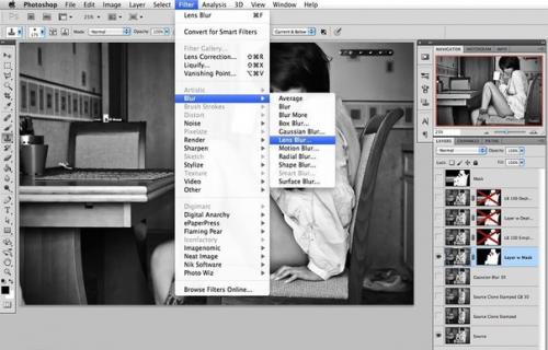 Пример размытия фона в Photoshop. 05 Пример размытия фона в Photoshop. 05