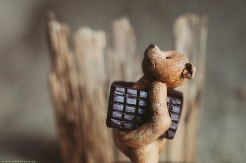 Милые мишки сделанные из полимерной глины. 06