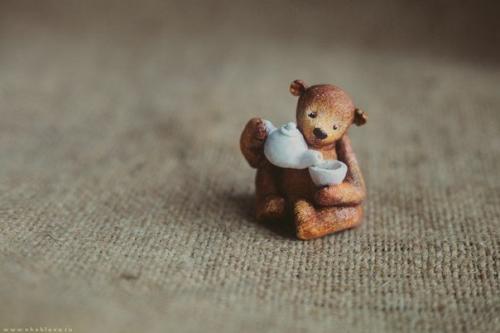 Милые мишки сделанные из полимерной глины. 09