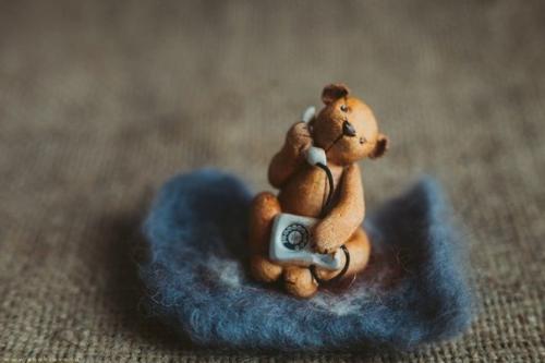 Милые мишки сделанные из полимерной глины. 07