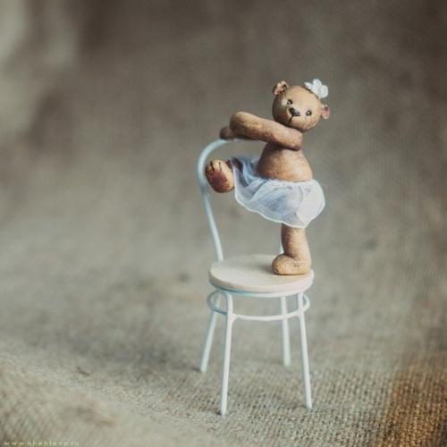 Милые мишки сделанные из полимерной глины. 04