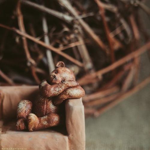 Милые мишки сделанные из полимерной глины. 02