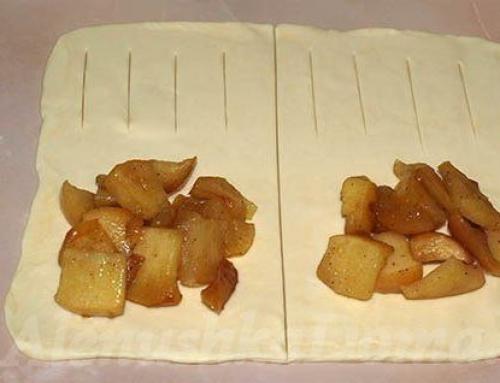 Слойки с яблоками. 02