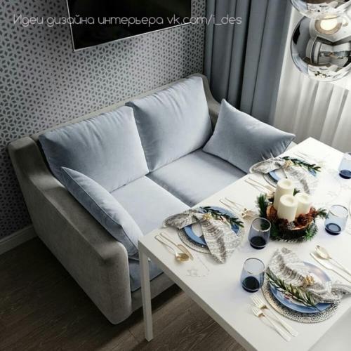 Кухня 11 м в сером цвете. 03