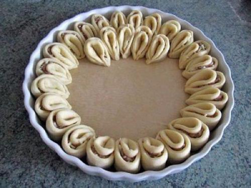 Мясной пирог Хризантема. 05 Мясной пирог Хризантема. 05