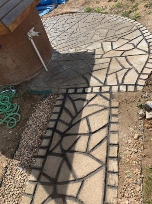 Cадовая дорожка у наc на учаcтке. 08