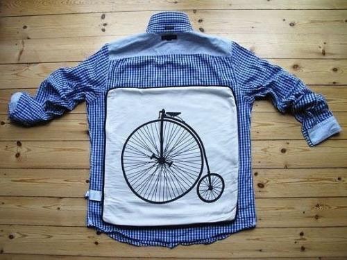 Наволочка на пуговицах из старой рубашки. 03