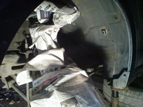 Шумоизоляция колесных арок снаружи. 03