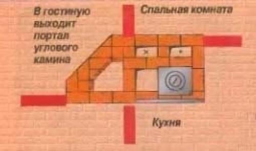Печь с камином. 04 Печь с камином. 04