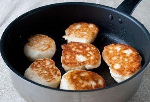 Постные пышные оладьи. 04