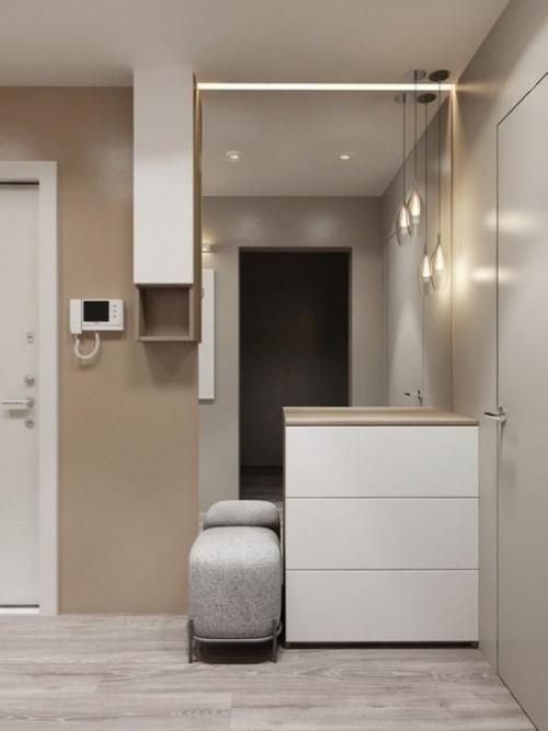 Мы выбираем лучший вариант дизайна прихожей: с яркими элементами или пастельный нейтральный? 05